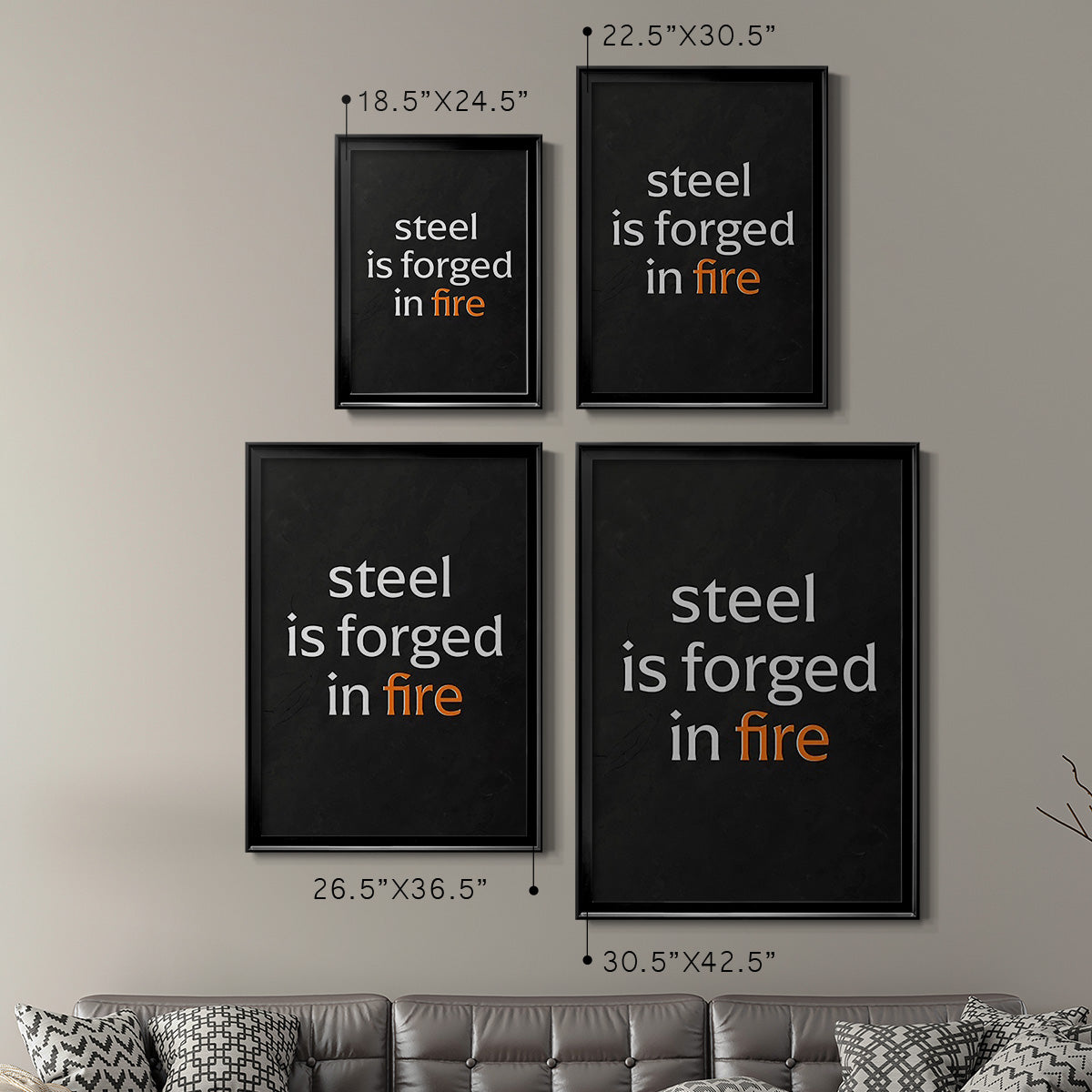 Bro-Inspo III - Modern Framed Canvas Print