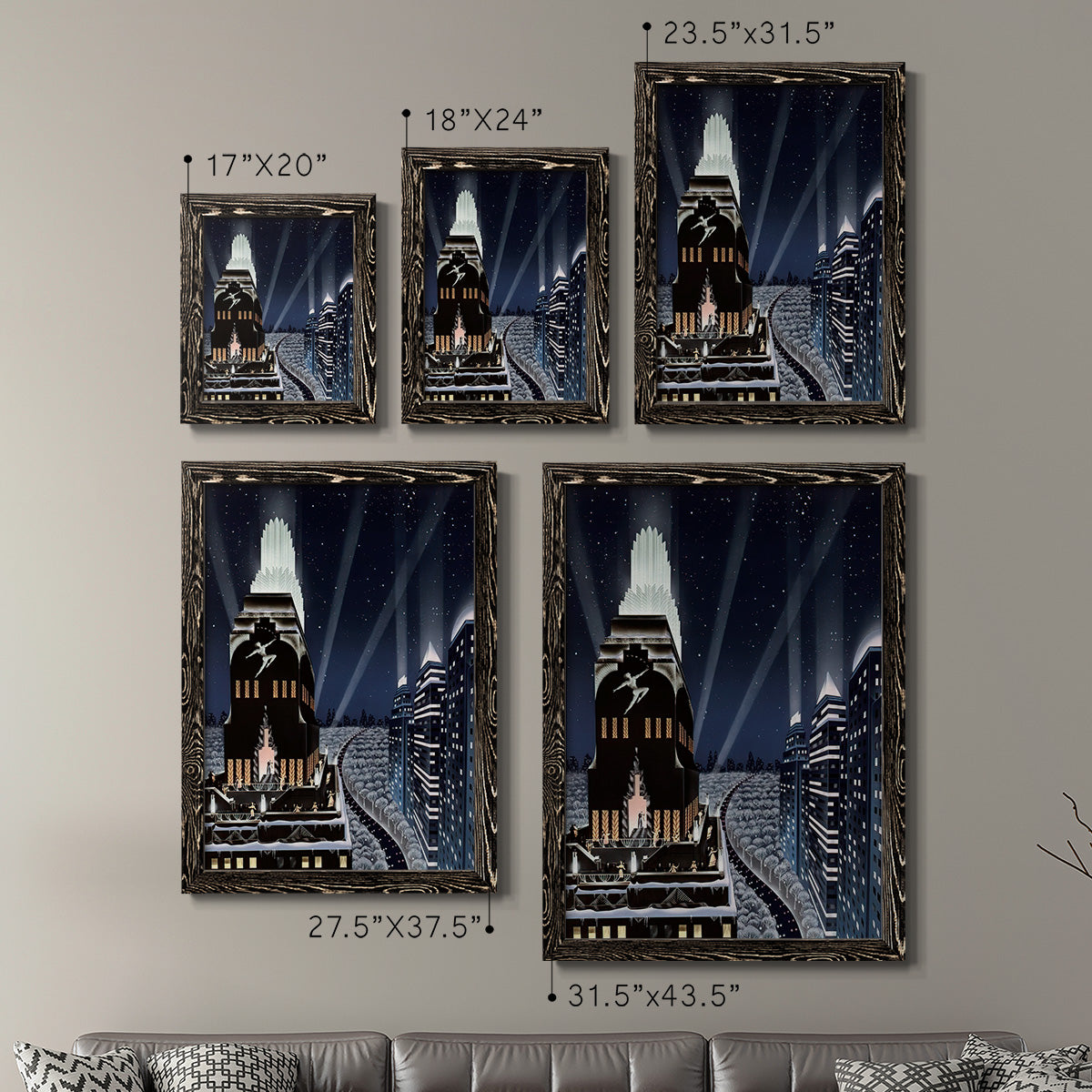 Rooftop Serenade - Premium Framed Canvas 2 Piece Set - Ready to Hang