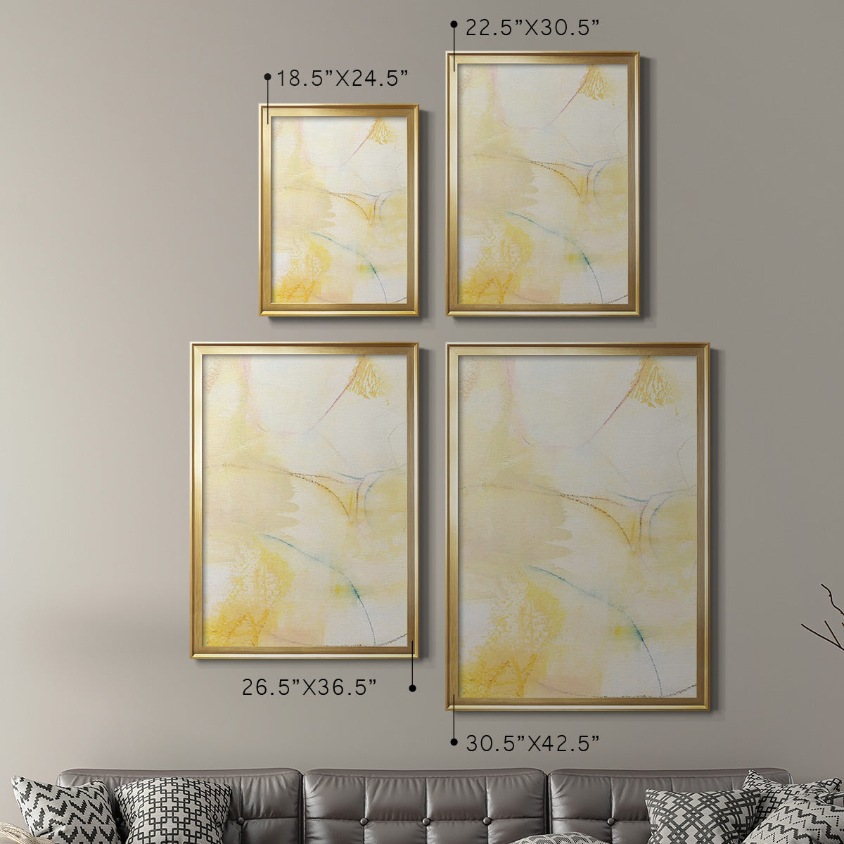 Barxan III - Modern Framed Canvas Print