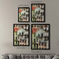 Stacked Houses II - Modern Framed Canvas Print