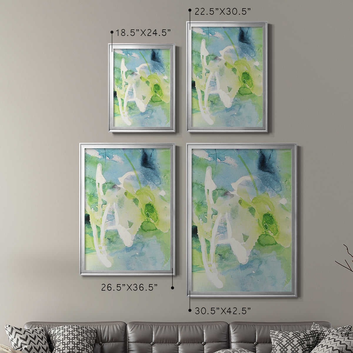 Rising Above III - Modern Framed Canvas Print