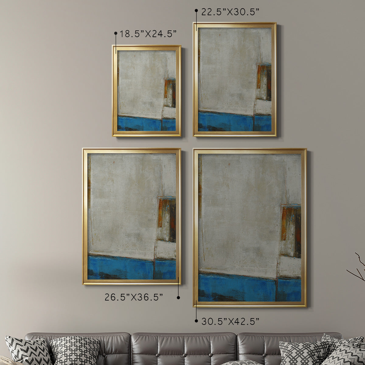 A Warped Window - Modern Framed Canvas Print