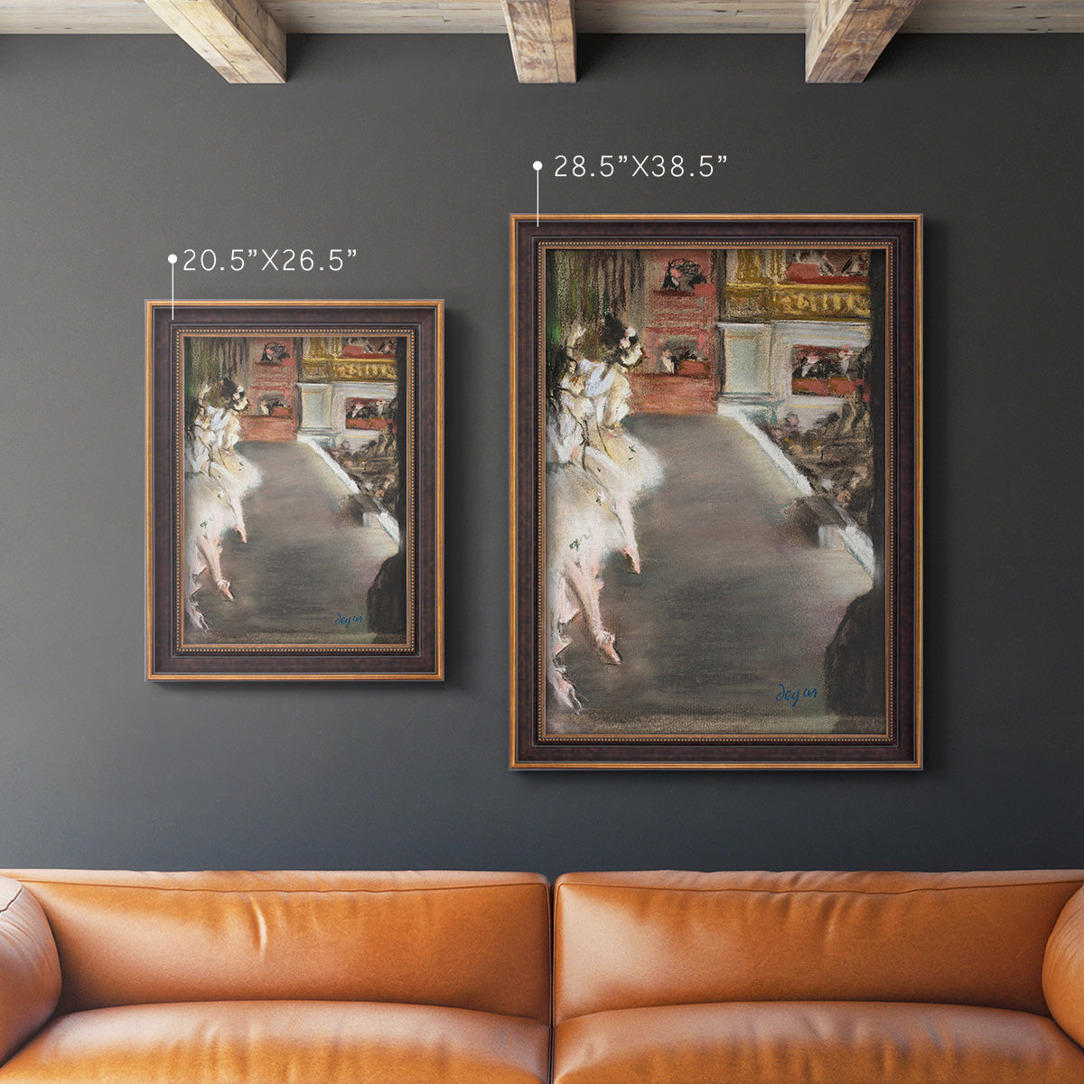 Dancers at the Old Opera House - Ornate Framed Canvas Print