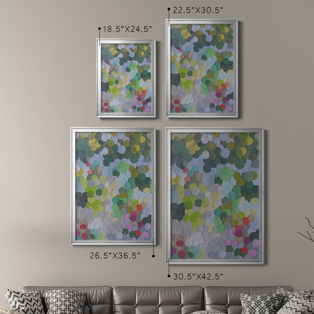 Huntington Gardens - Modern Framed Canvas Print