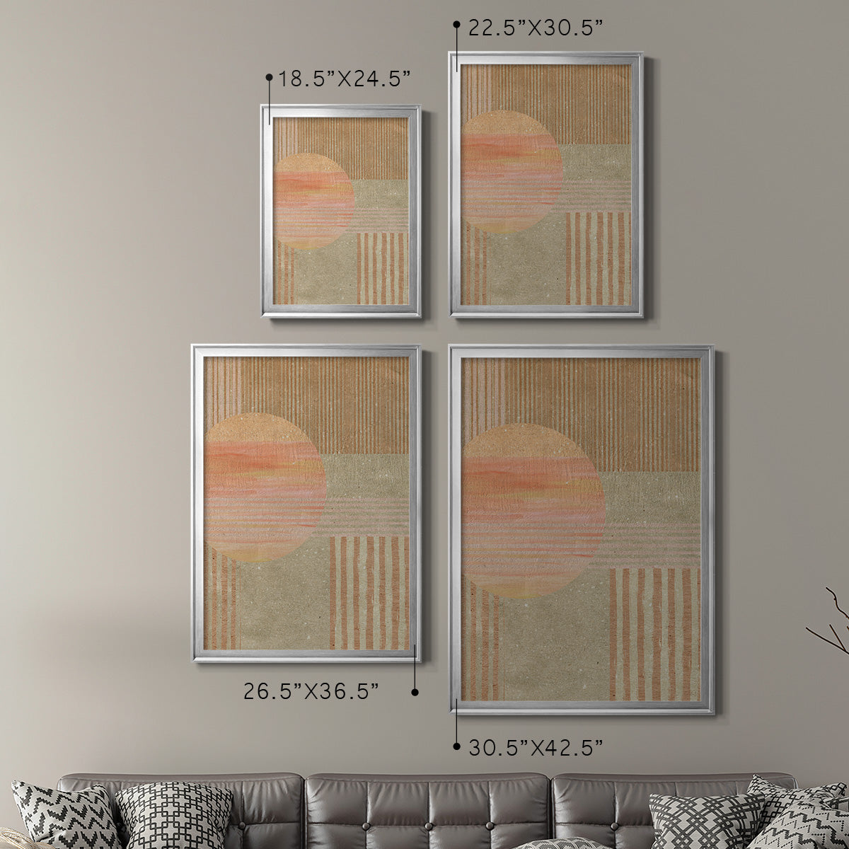 Adobe Sunrise I - Modern Framed Canvas Print