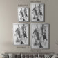 Graphite Abstract III - Modern Framed Canvas Print