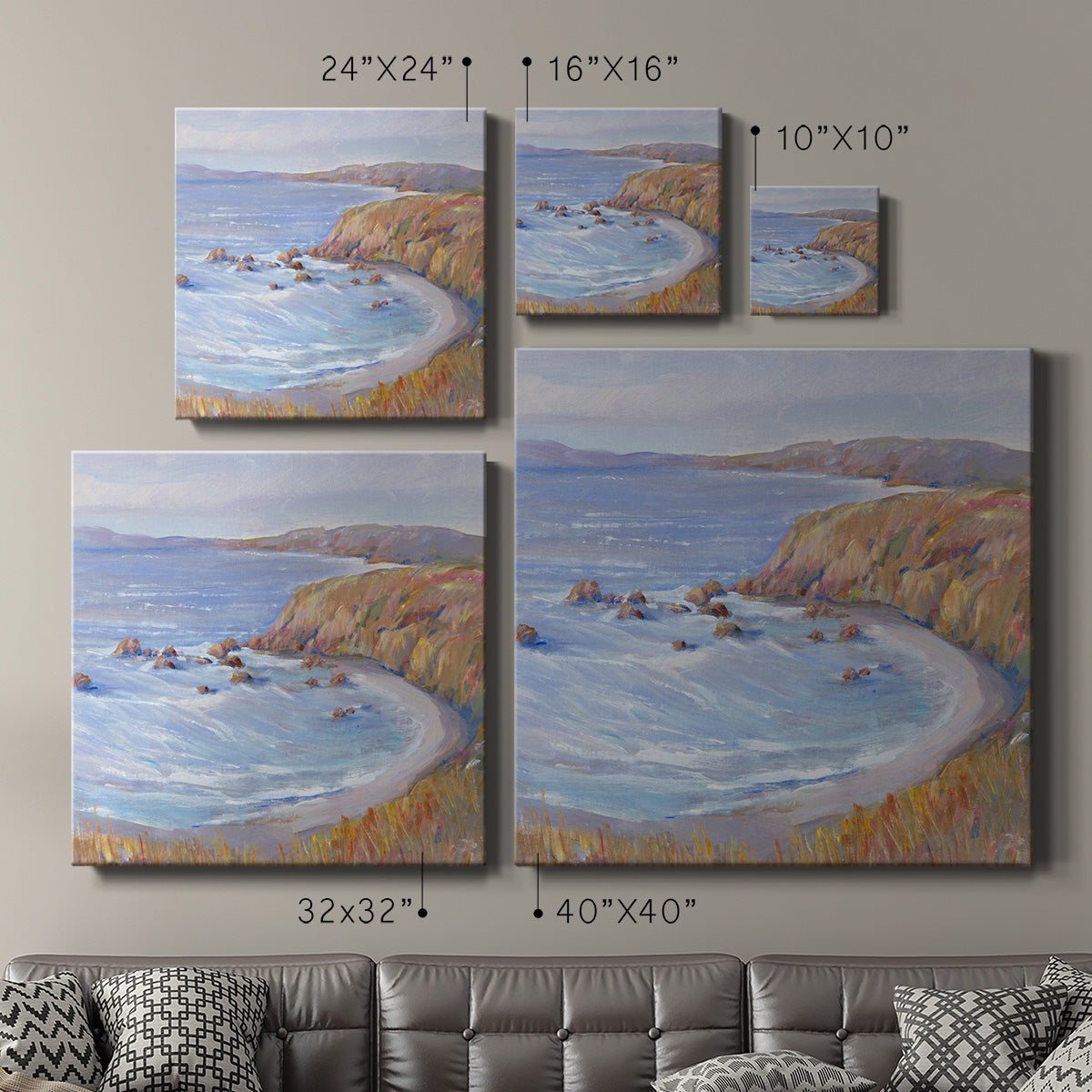 Along the Coast II-Premium Gallery Wrapped Canvas - Ready to Hang