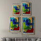 Brights Strokes II - Modern Framed Canvas Print