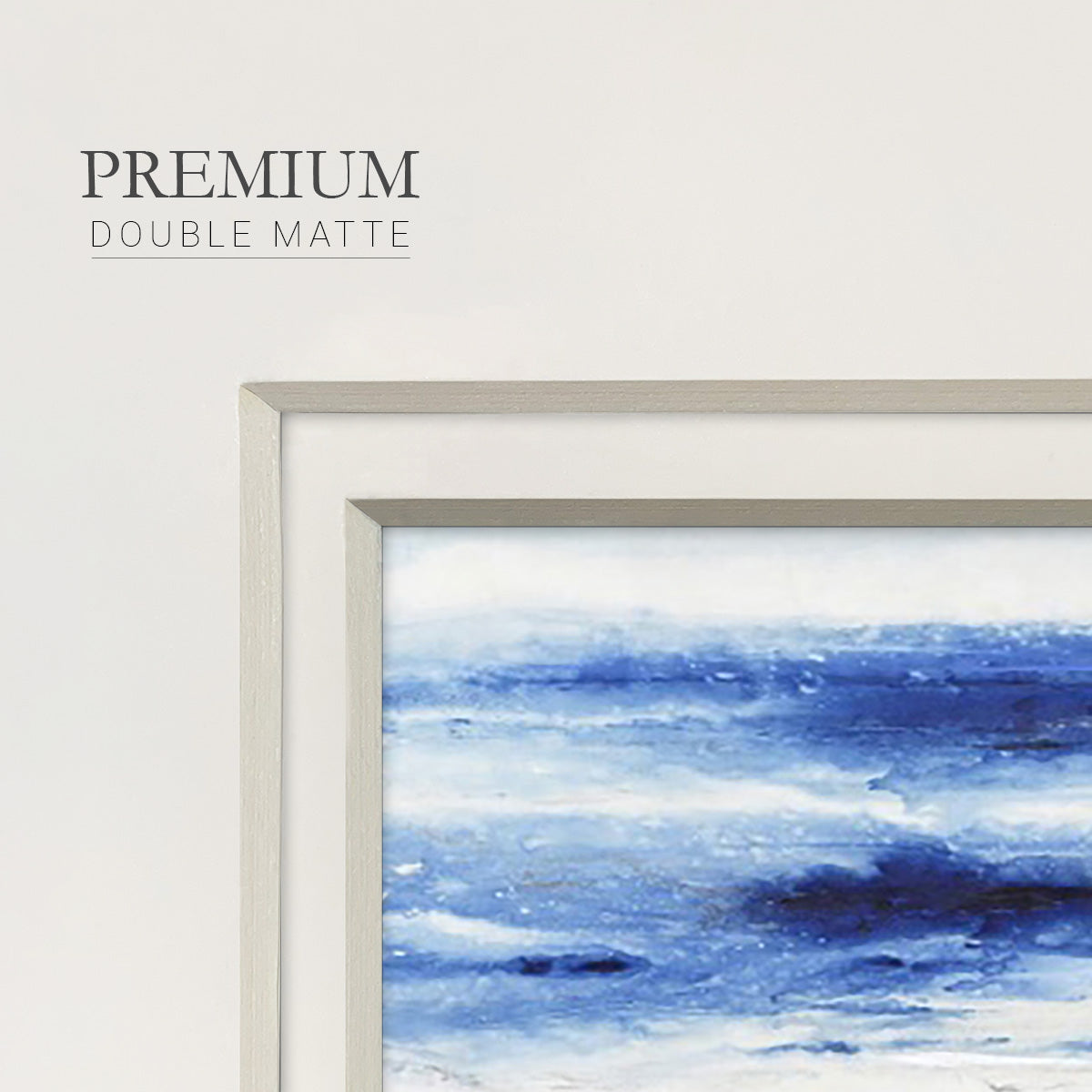 Choppy Seas I Premium Framed Print Double Matboard