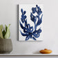 Indigo Brush Blooms I Premium Gallery Wrapped Canvas - Ready to Hang