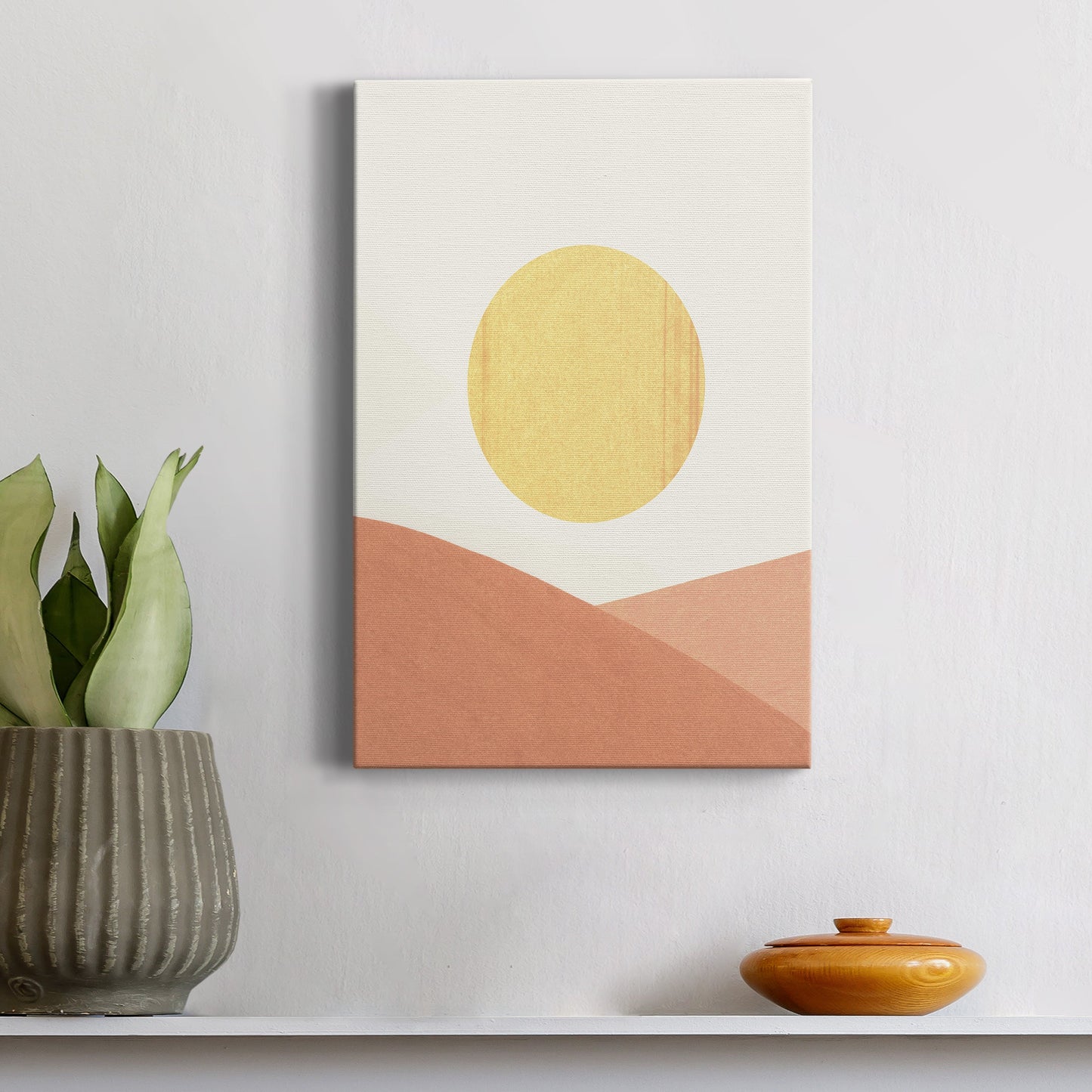 Simple Boho Sun I Premium Gallery Wrapped Canvas - Ready to Hang