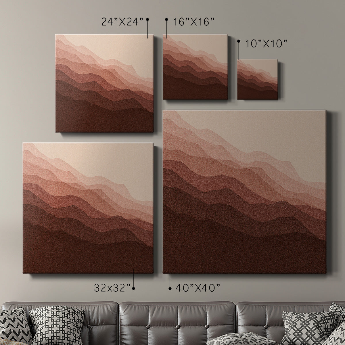 Gradient Scape I - Canvas Art Print