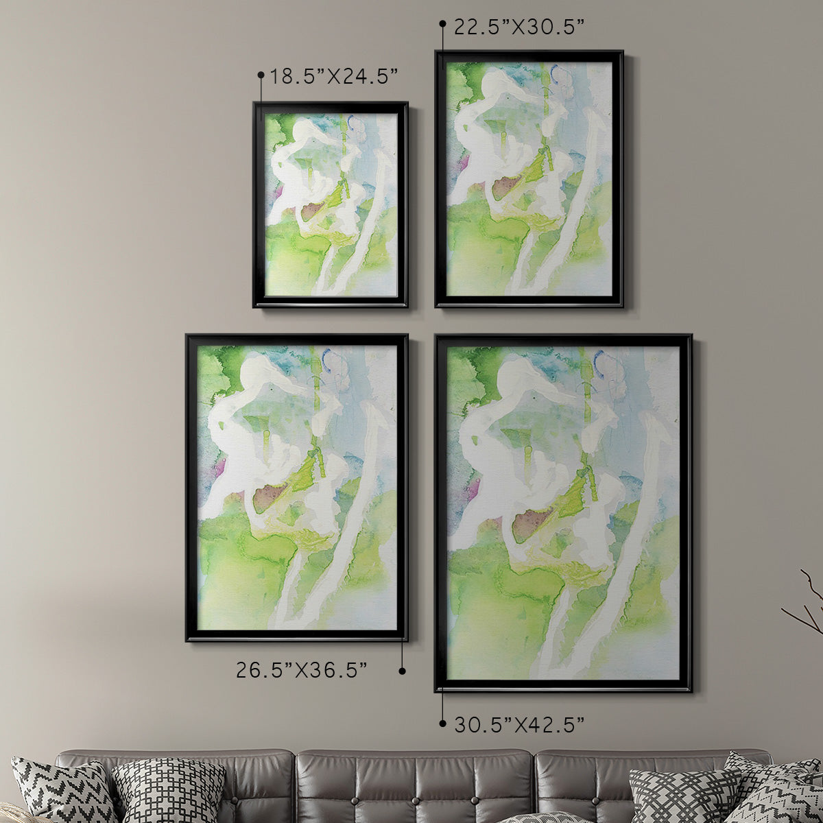 Rising Above II - Modern Framed Canvas Print