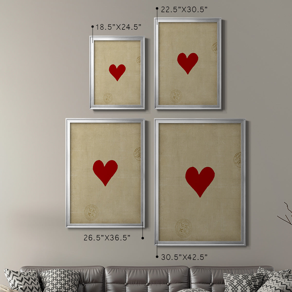 Small Heart - Modern Framed Canvas Print