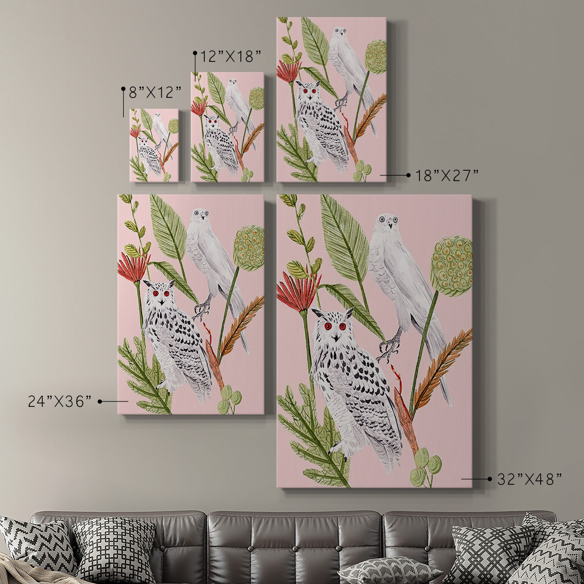 Birds in Motion V Premium Gallery Wrapped Canvas - Ready to Hang