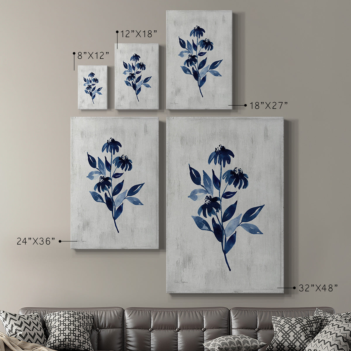 Wild Indigo I Premium Gallery Wrapped Canvas - Ready to Hang