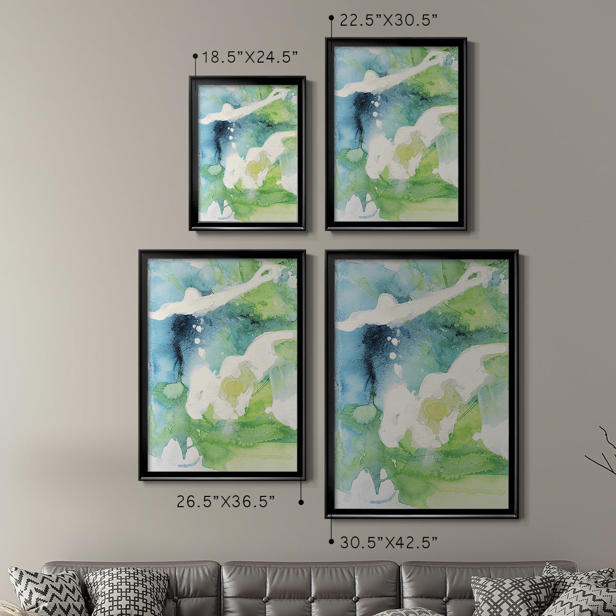 Rising Above I - Modern Framed Canvas Print