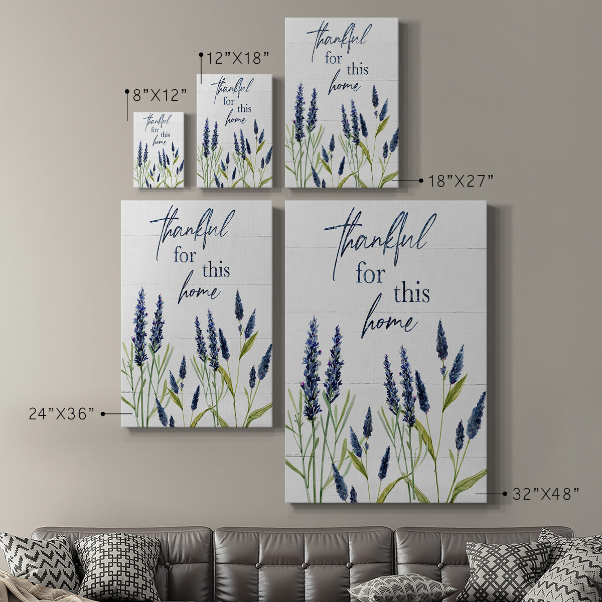 Thankful for this Home - Canvas Art Print