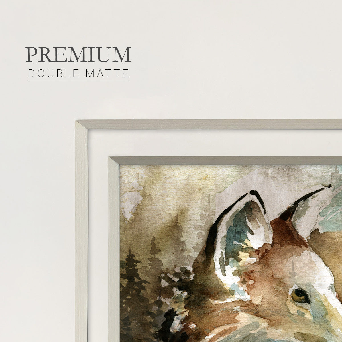 Lodge Twilight I - Double Matboard Framed Print