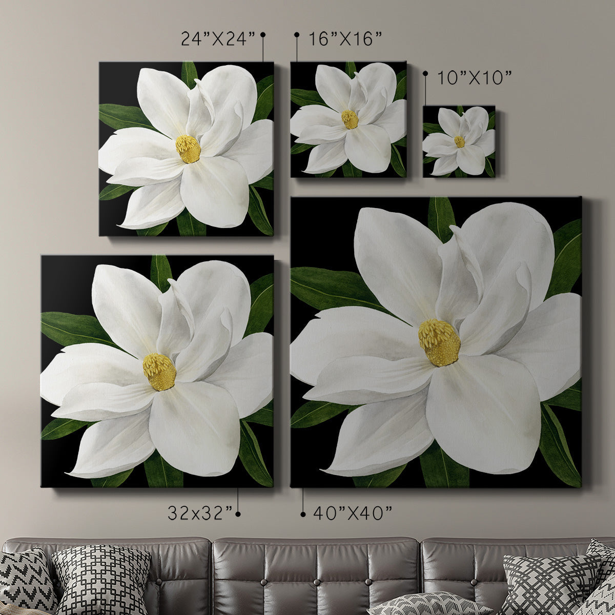 Midnight Magnolia II - Canvas Art Print