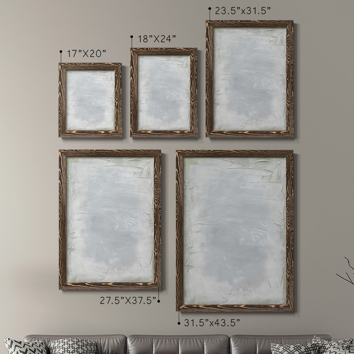 Subtle Transitions I - Premium Framed Canvas 2 Piece Set - Ready to Hang