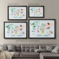 Animal Map Premium Framed Print - Ready to Hang