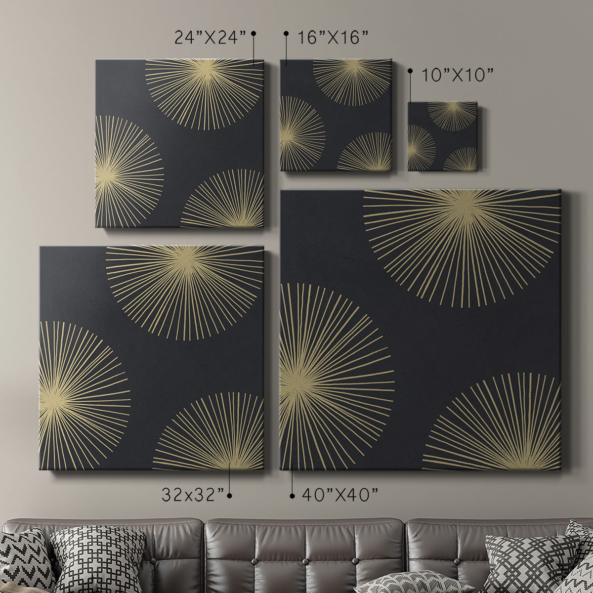 Bursts II - Canvas Art Print