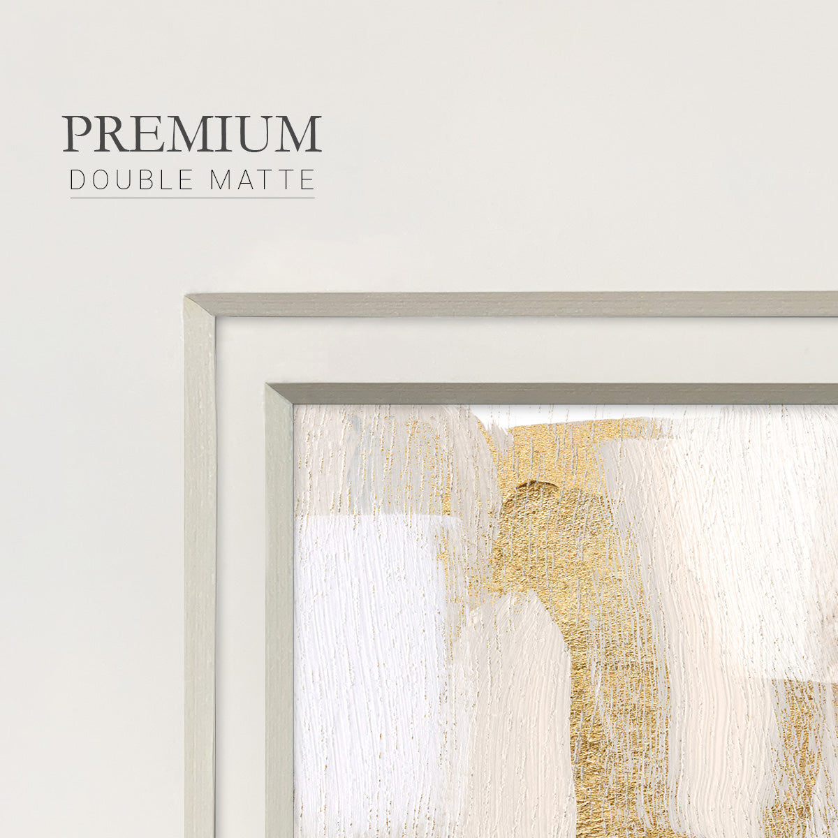 Gold Quartz I Premium Framed Print Double Matboard