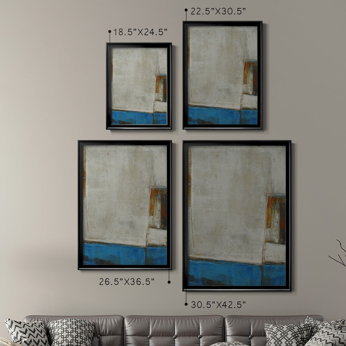 A Warped Window - Modern Framed Canvas Print