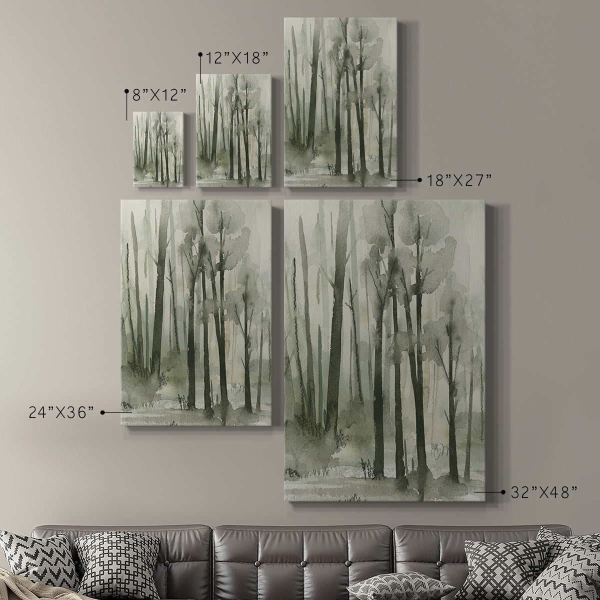 Into the Woods III Premium Gallery Wrapped Canvas - Ready to Hang