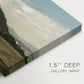 Canvas art print of a panoramic view of Oslo landscape with church and rolling hills under open sky, highlighting texture and gallery-wrapped edges