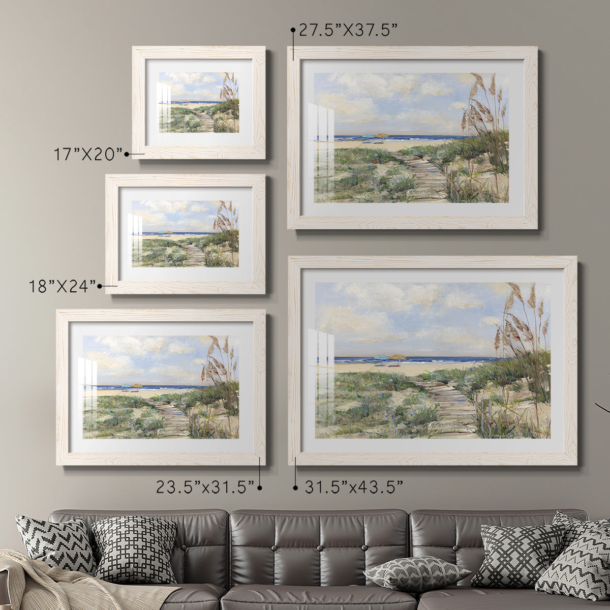 Summer Seas - Barnwood Framed Art Print