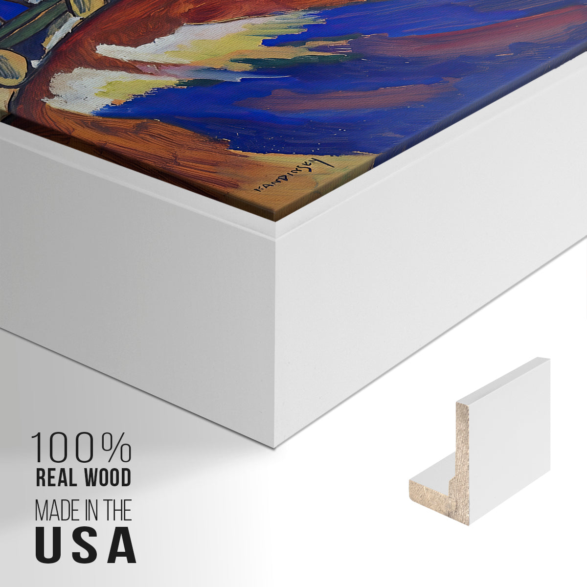 Painting with Troika, 1911 - Floater Framed Canvas Print
