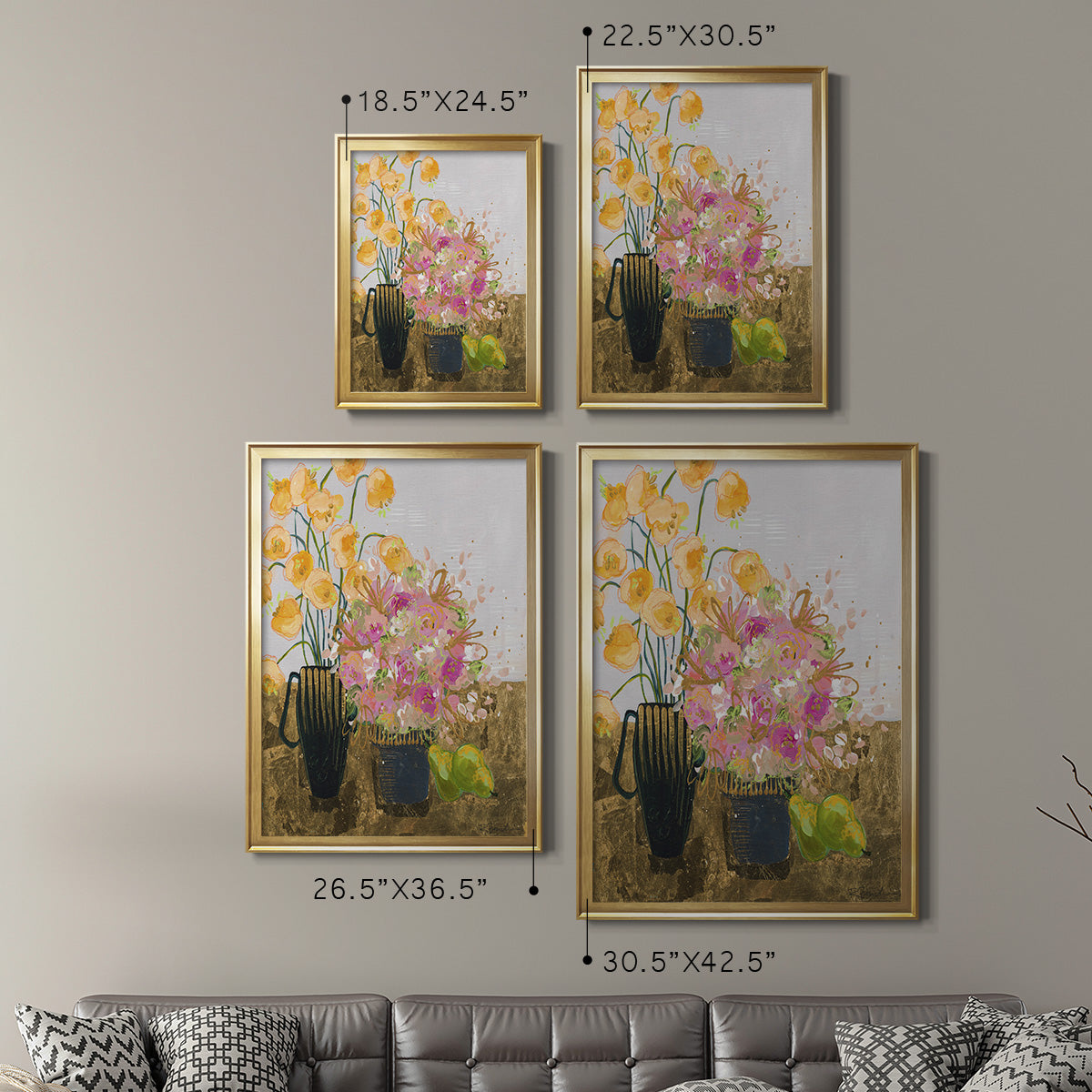 Not So Still Life - Modern Framed Canvas Print