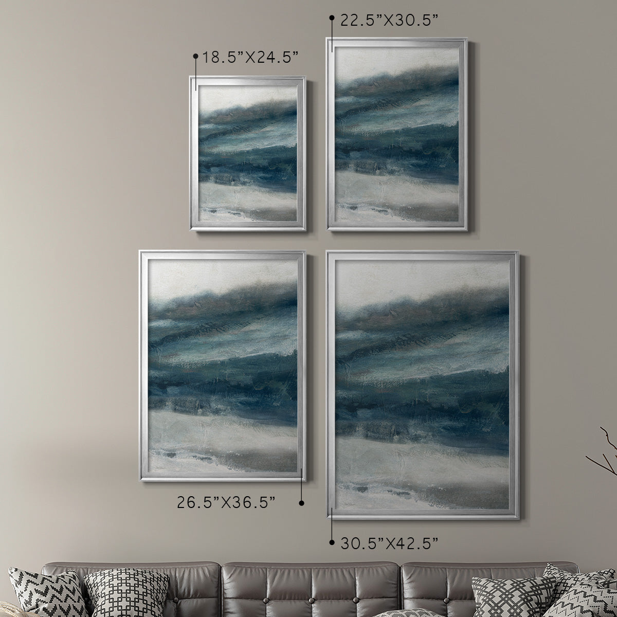 Private Inlet II - Modern Framed Canvas Print