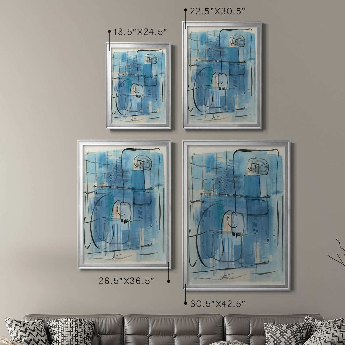 Amalfi Holiday - Modern Framed Canvas Print