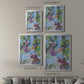 Iris Garden - Modern Framed Canvas Print