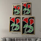 Pop Flowers VI - Modern Framed Canvas Print