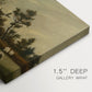 Canvas art print of a farmhouse with animals and open rural surroundings under soft sky, highlighting texture and gallery-wrapped edges