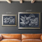 Foliage on Navy III Premium Framed Canvas- Ready to Hang