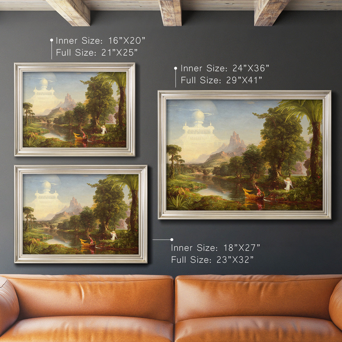 Voyage of Life: Youth - Ornate Framed Canvas Print