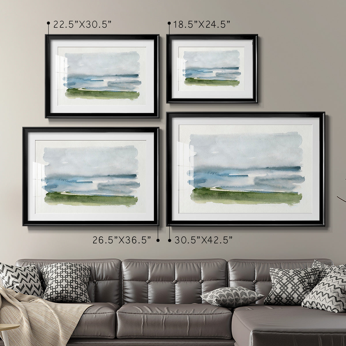 Coastline Splash II Premium Framed Print - Ready to Hang