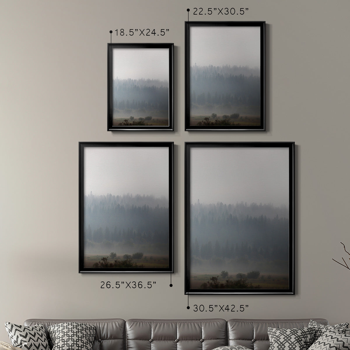 Morning Glow I - Modern Framed Canvas Print