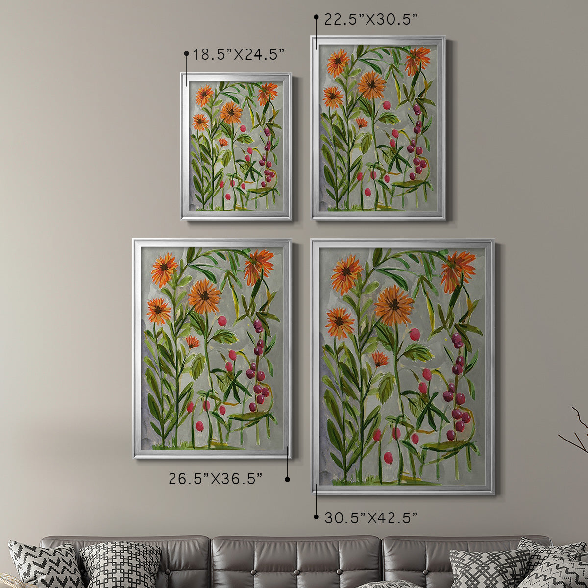 Dear Nature III - Modern Framed Canvas Print