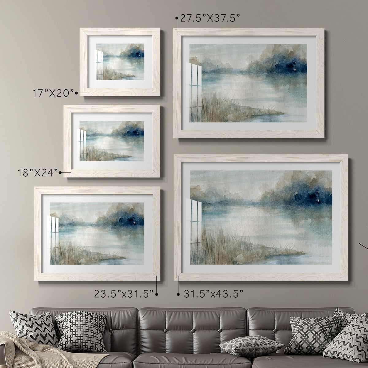 Still Evening Waters - Barnwood Framed Art Print