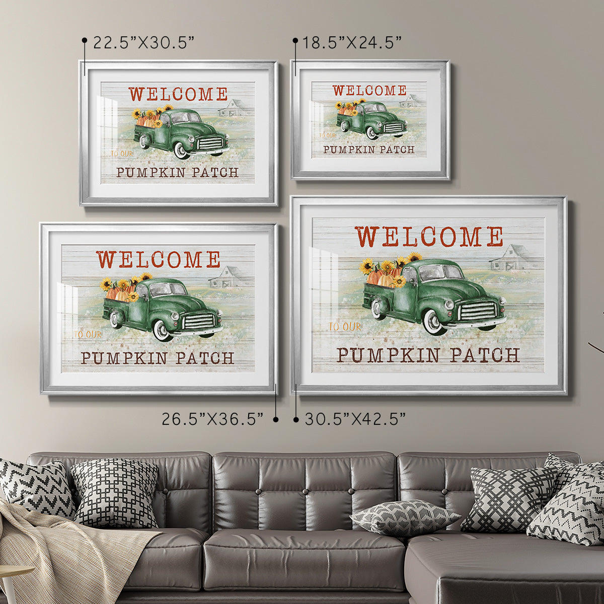 Pumpkin Patch Premium Framed Print - Ready to Hang