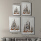 Rustic Evergreens II - Modern Framed Canvas Print