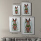 Rabbit Carrot Hug - Modern Framed Canvas Print