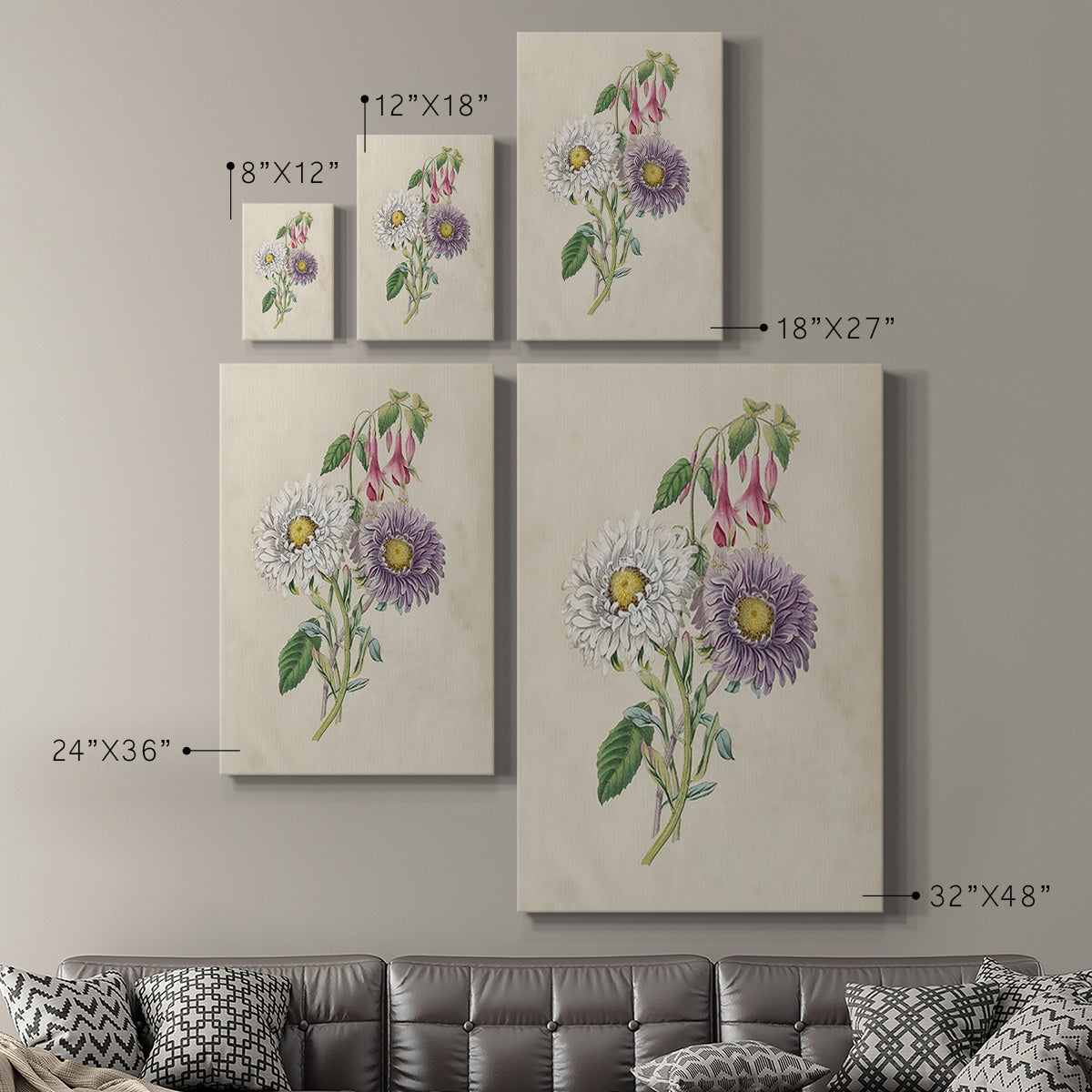 Antique Garden Bouquet III Premium Gallery Wrapped Canvas - Ready to Hang