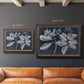 Foliage on Navy IV Premium Framed Canvas- Ready to Hang